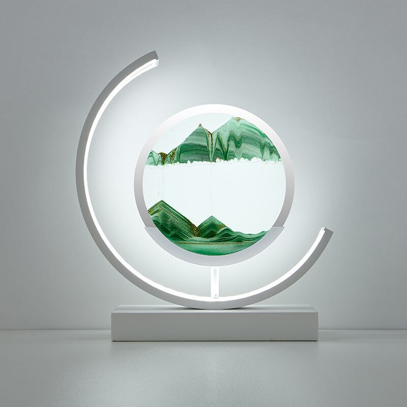 Sandlight Flow – Unik Bordlampe med Kviksand-Effekt til Moderne og Dekorativ Indretning