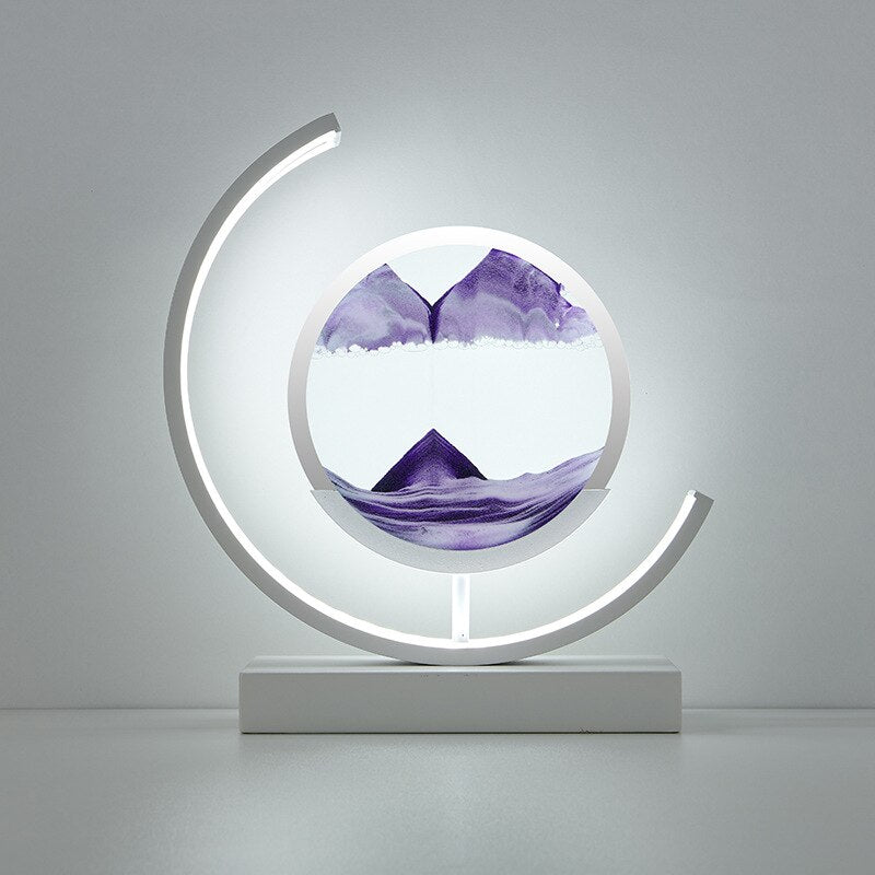 Sandlight Flow – Unik Bordlampe med Kviksand-Effekt til Moderne og Dekorativ Indretning