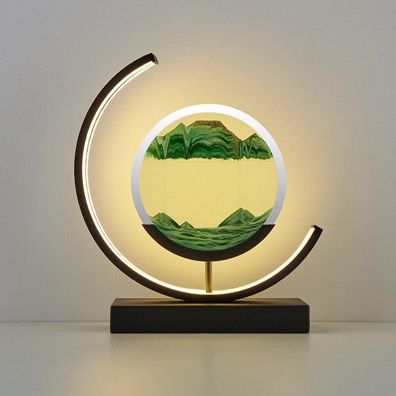Sandlight Flow – Unik Bordlampe med Kviksand-Effekt til Moderne og Dekorativ Indretning