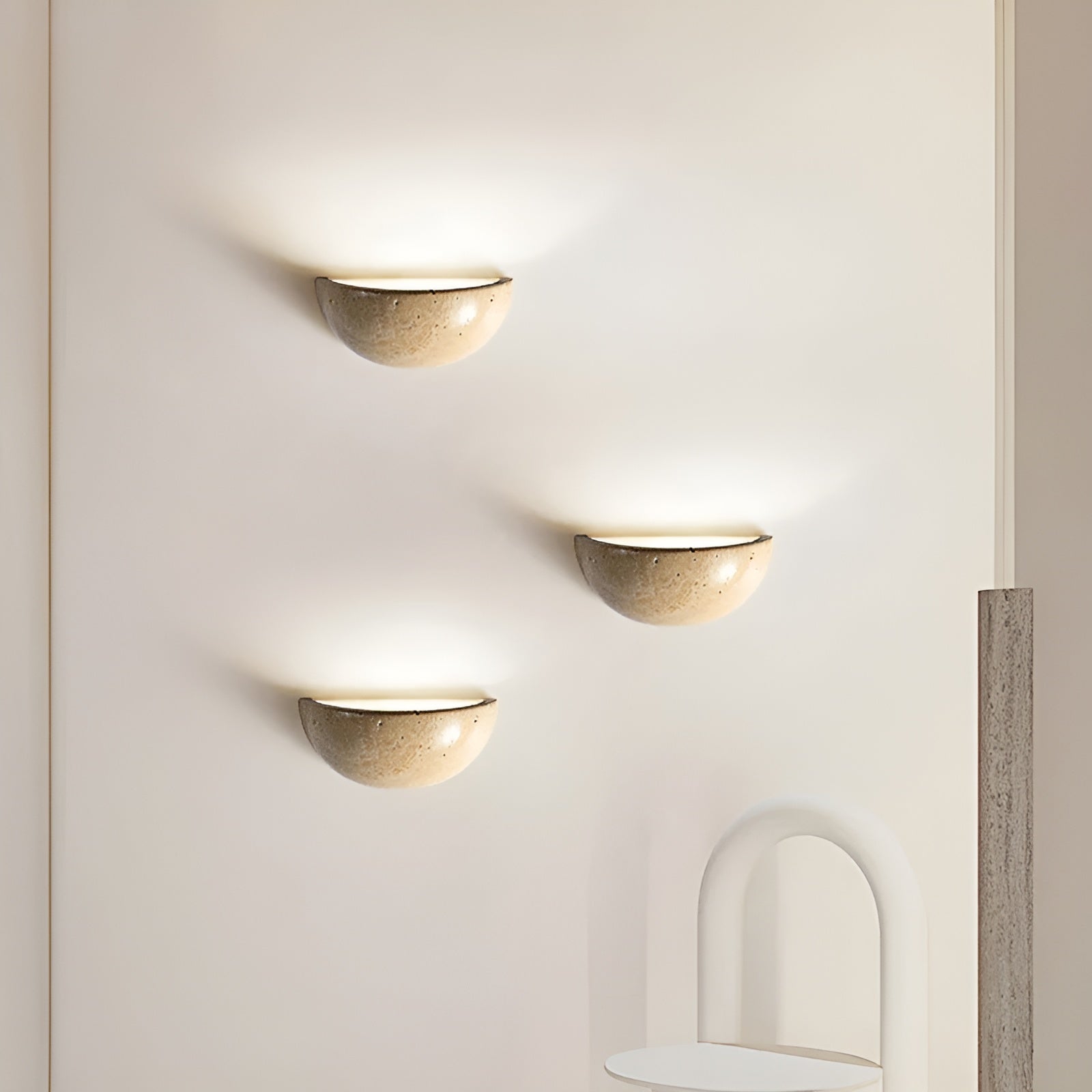Elegante Wabi-Sabi LED Væglys – Korzito Væglampe