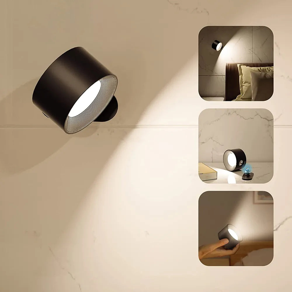 EasyStick Glow – Trådløs LED Væglampe med Nem Montering til Fleksibel Belysning Inde og Ude
