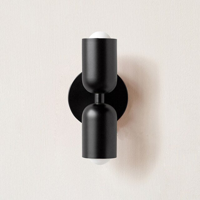 Elegant Creme LED Væglampe – Dobbelt Lys, Energiebesparende