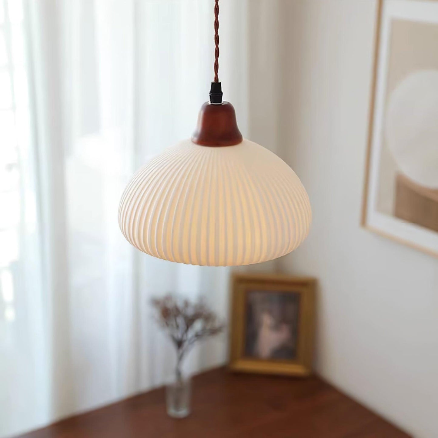 Sidra – Elegant Keramisk Pendellampe i Moderne Nordisk Design til Spisestue og Stue