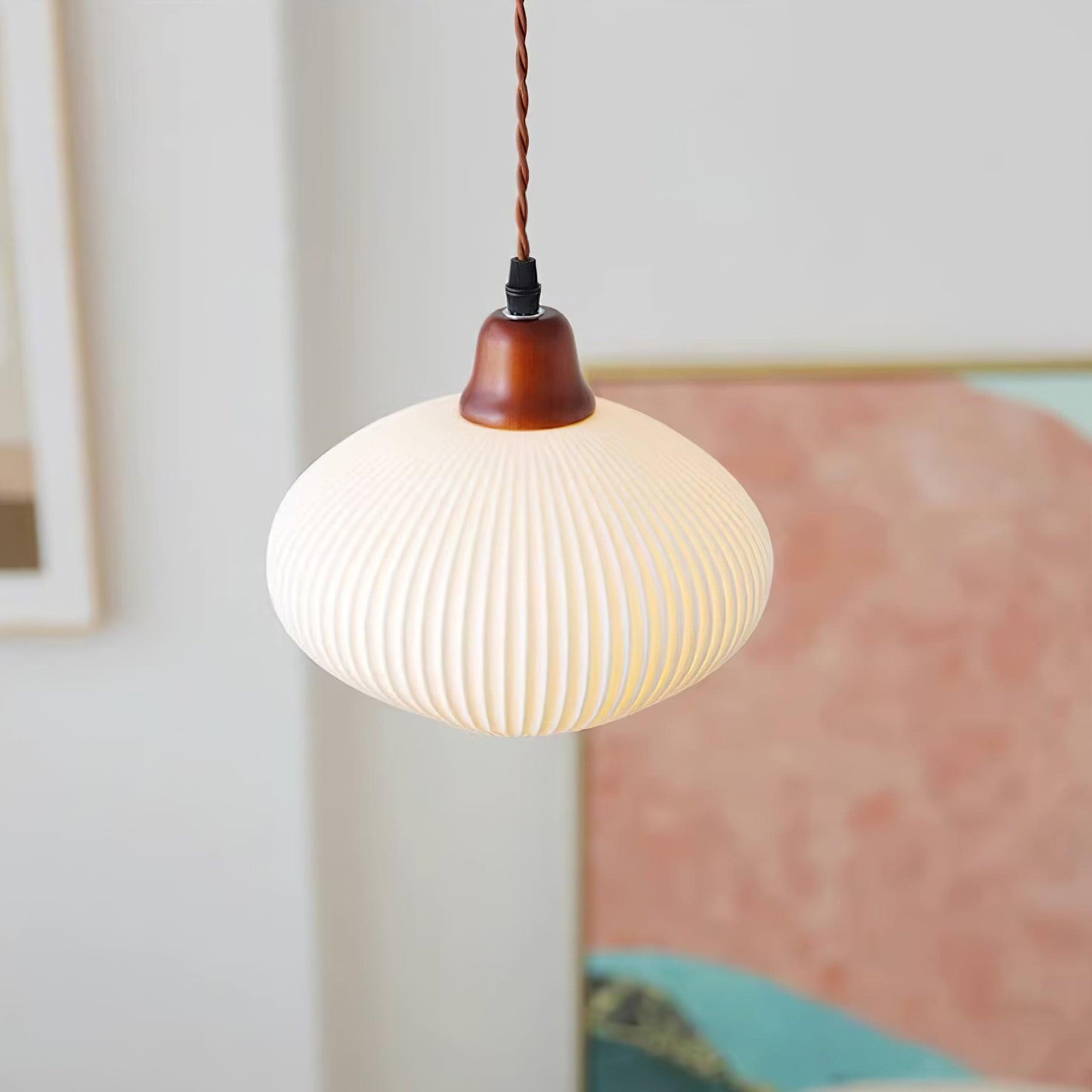 Sidra – Elegant Keramisk Pendellampe i Moderne Nordisk Design til Spisestue og Stue
