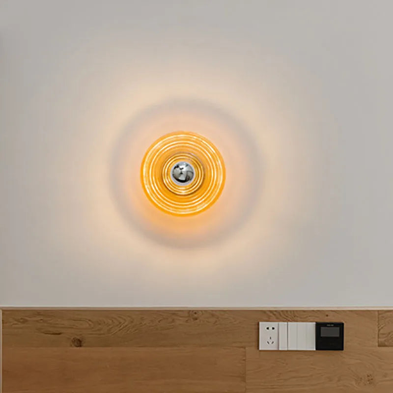 RetroGlass Glow – Vintage LED Væglampe i Glas til Klassisk og Stemningsfuld Indretning