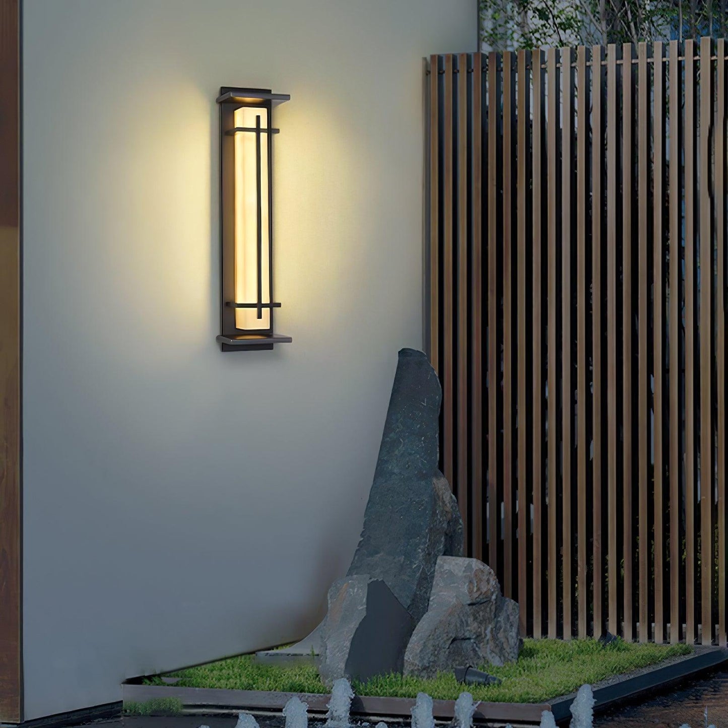 SquareGlow Outdoor – Firkantet Udendørs Væglampe i Moderne Design til Facade og Terrasse