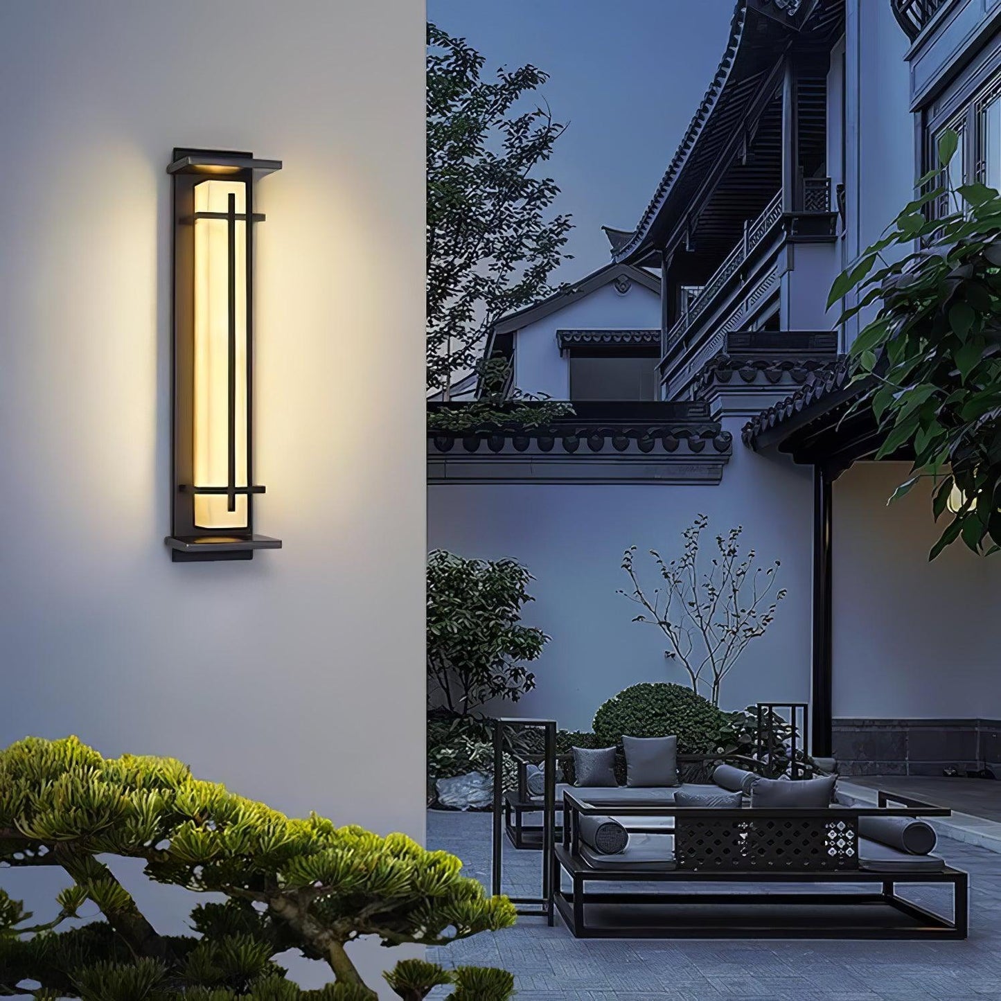 SquareGlow Outdoor – Firkantet Udendørs Væglampe i Moderne Design til Facade og Terrasse