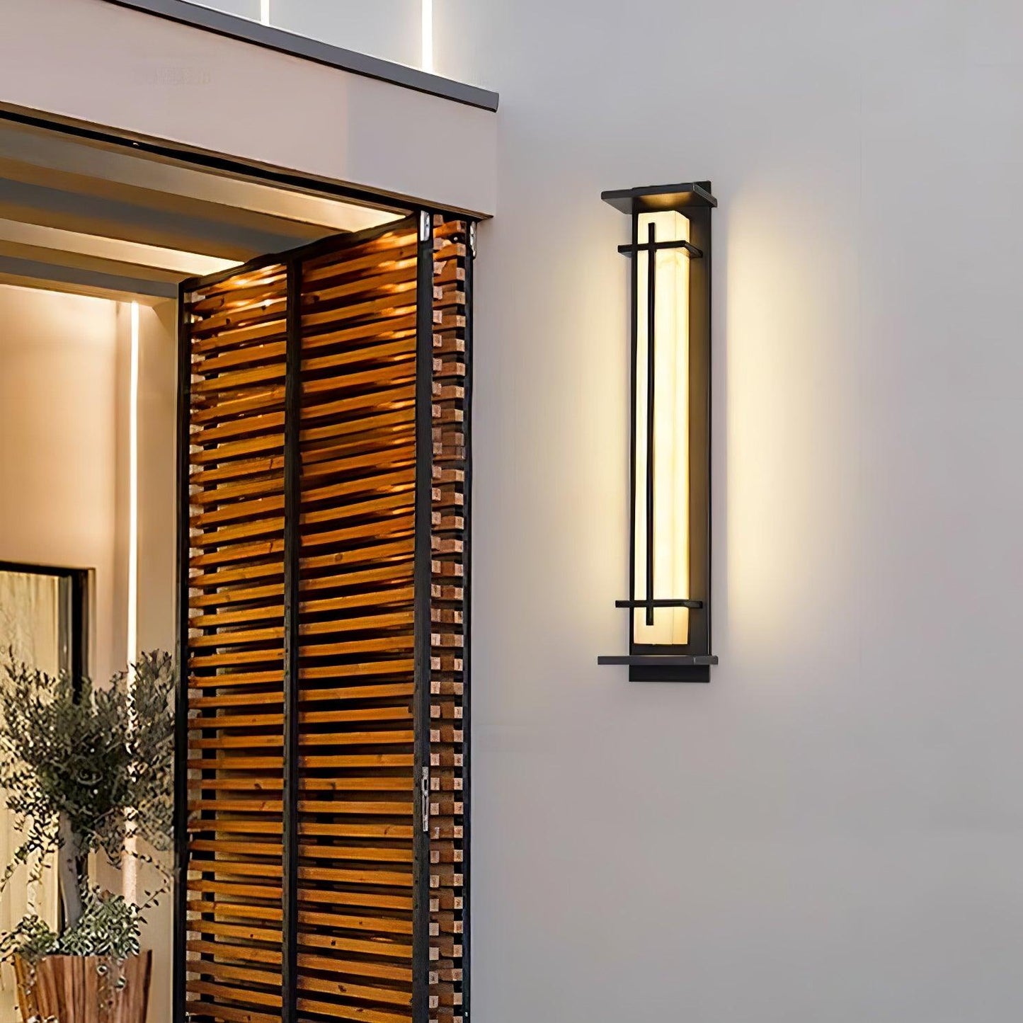 SquareGlow Outdoor – Firkantet Udendørs Væglampe i Moderne Design til Facade og Terrasse
