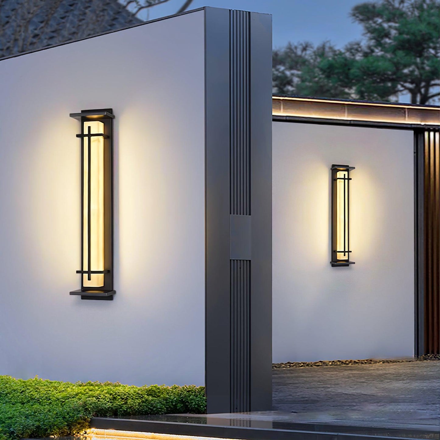 SquareGlow Outdoor – Firkantet Udendørs Væglampe i Moderne Design til Facade og Terrasse