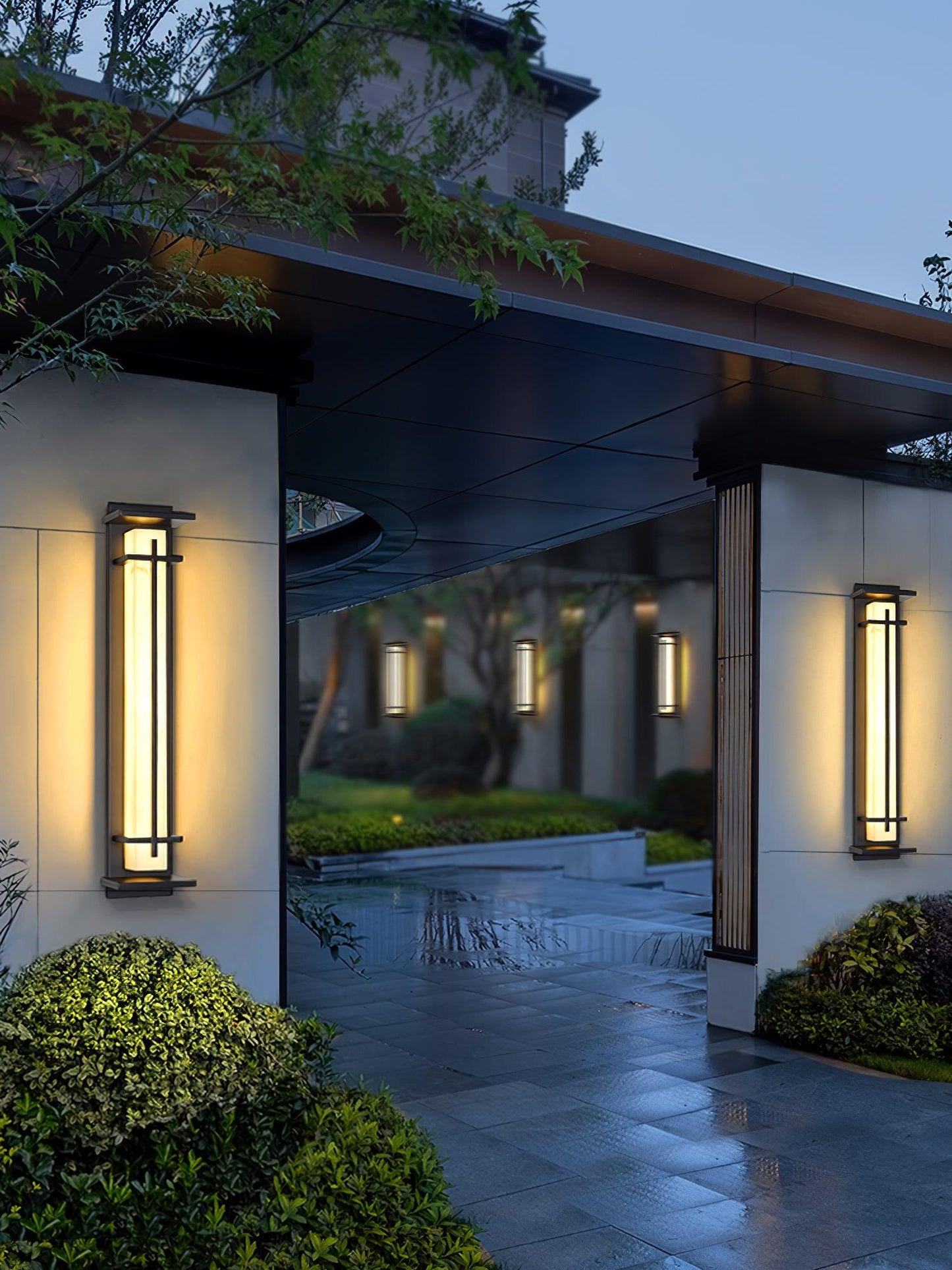 SquareGlow Outdoor – Firkantet Udendørs Væglampe i Moderne Design til Facade og Terrasse