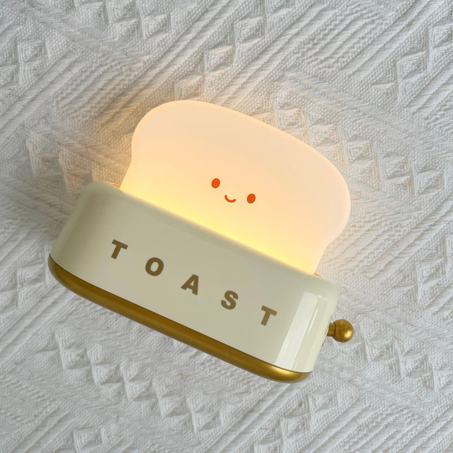 Design af brødrister bordlampe med indbygget batteri – Moderne stilfuld lampe til stue, soveværelse og kontor