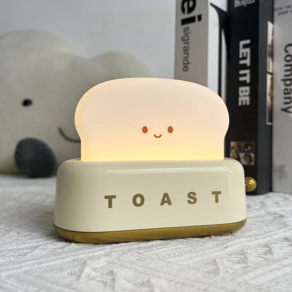 Design af brødrister bordlampe med indbygget batteri – Moderne stilfuld lampe til stue, soveværelse og kontor