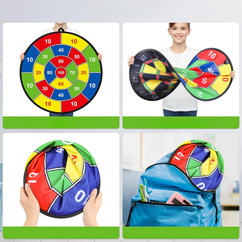 PlayTarget – Stor Børne Dartsæt med Klæbende Darts