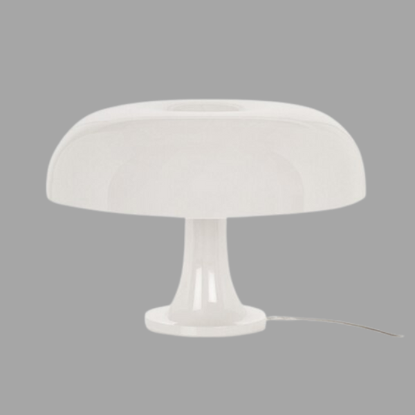 Mushroom Minimal – Svampeformet Bordlampe i Minimalistisk Design til Moderne Indretning