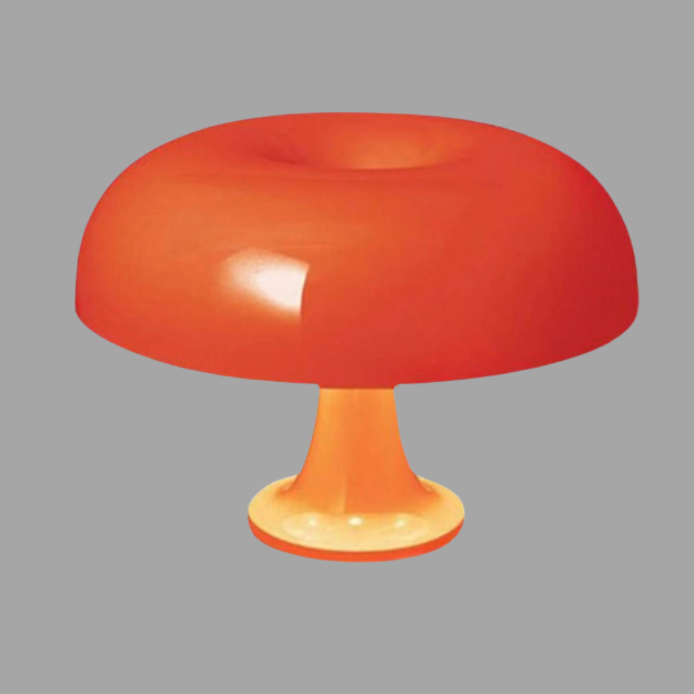 Mushroom Minimal – Svampeformet Bordlampe i Minimalistisk Design til Moderne Indretning