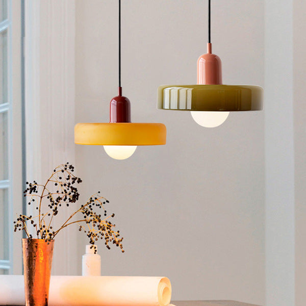 Bauhaus ColorGlass – Pendellampe i Farvet Glas med Ikonisk Bauhaus Design til Moderne Indretning