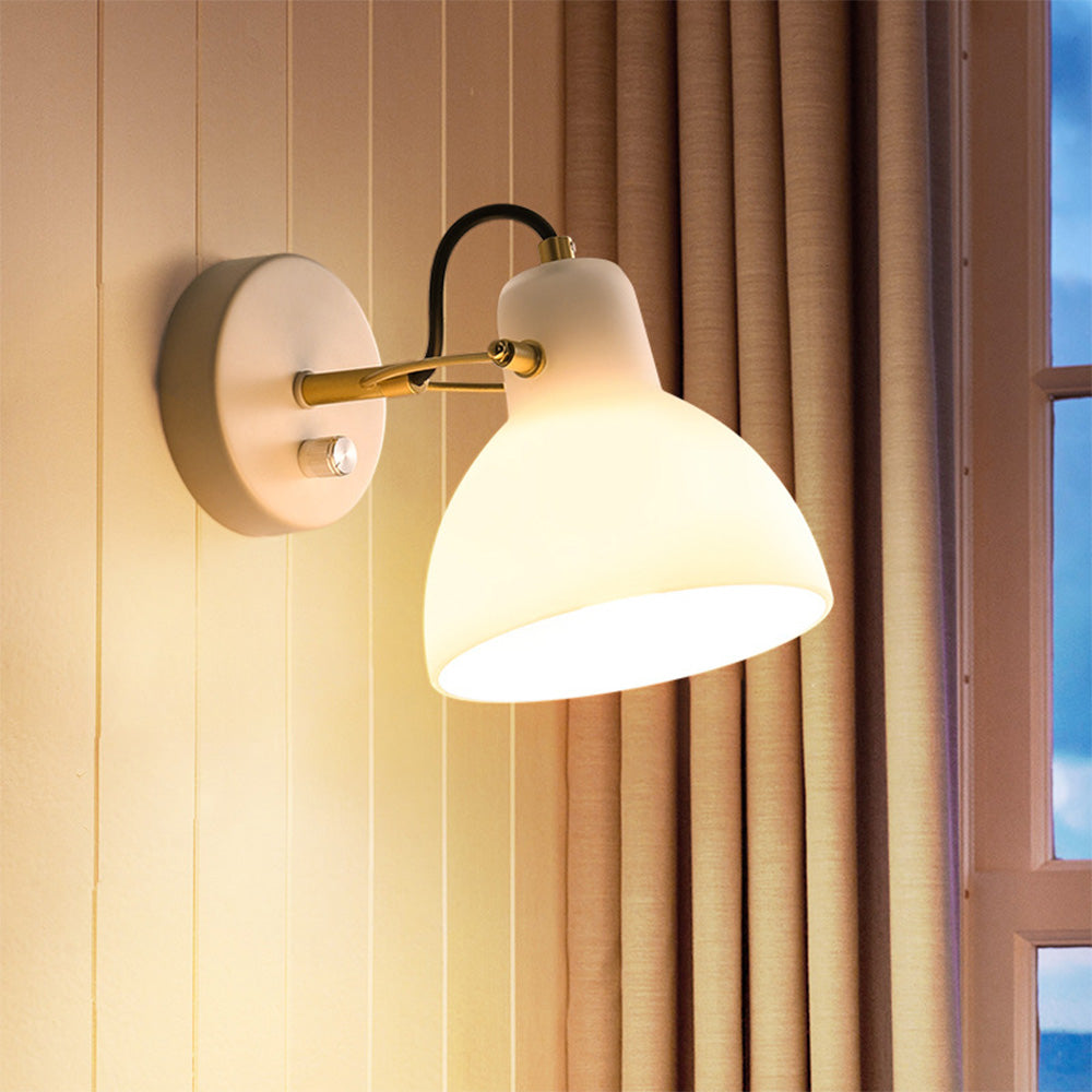 EssenceGlow - Minimalistisk hvid væglampe i glas