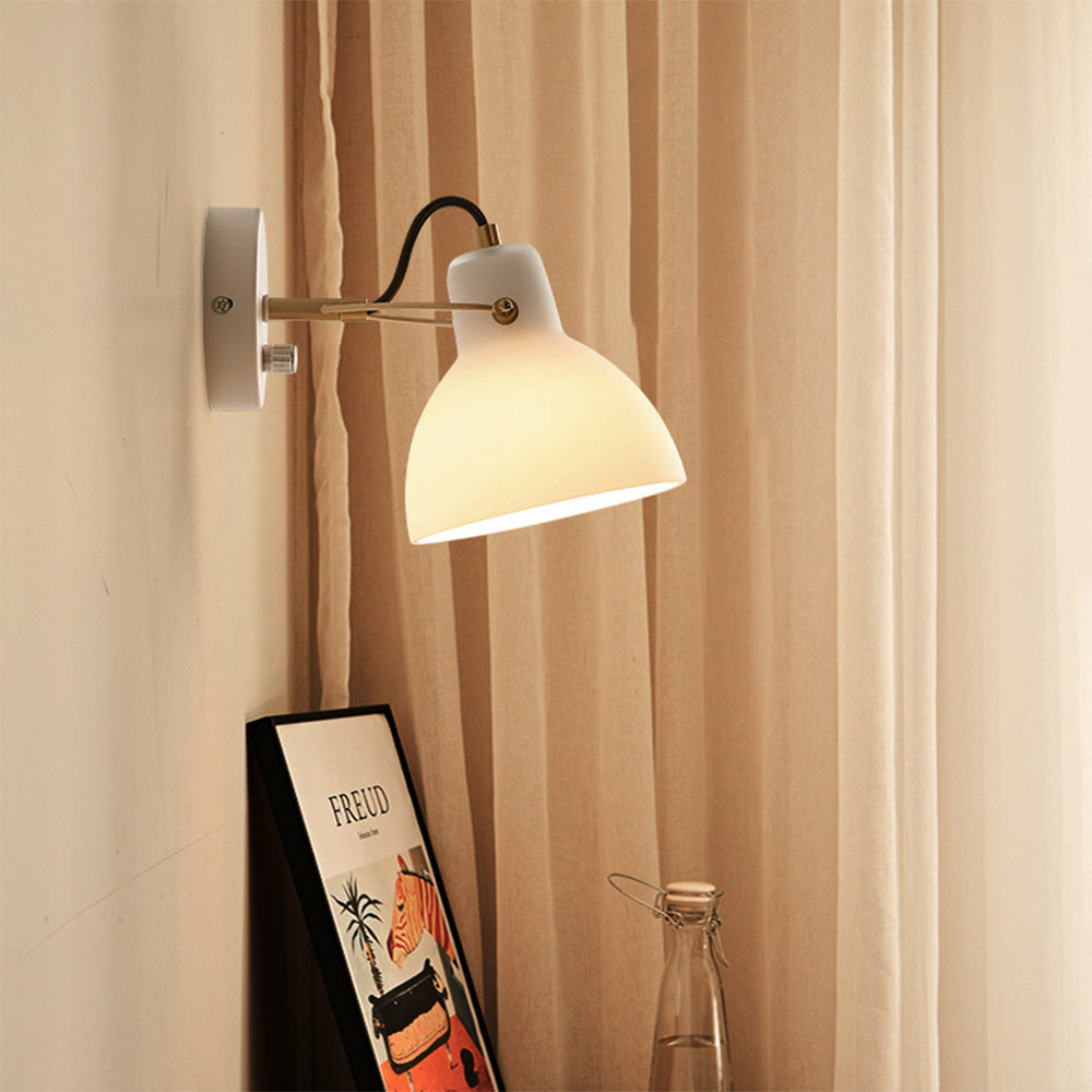 EssenceGlow - Minimalistisk hvid væglampe i glas