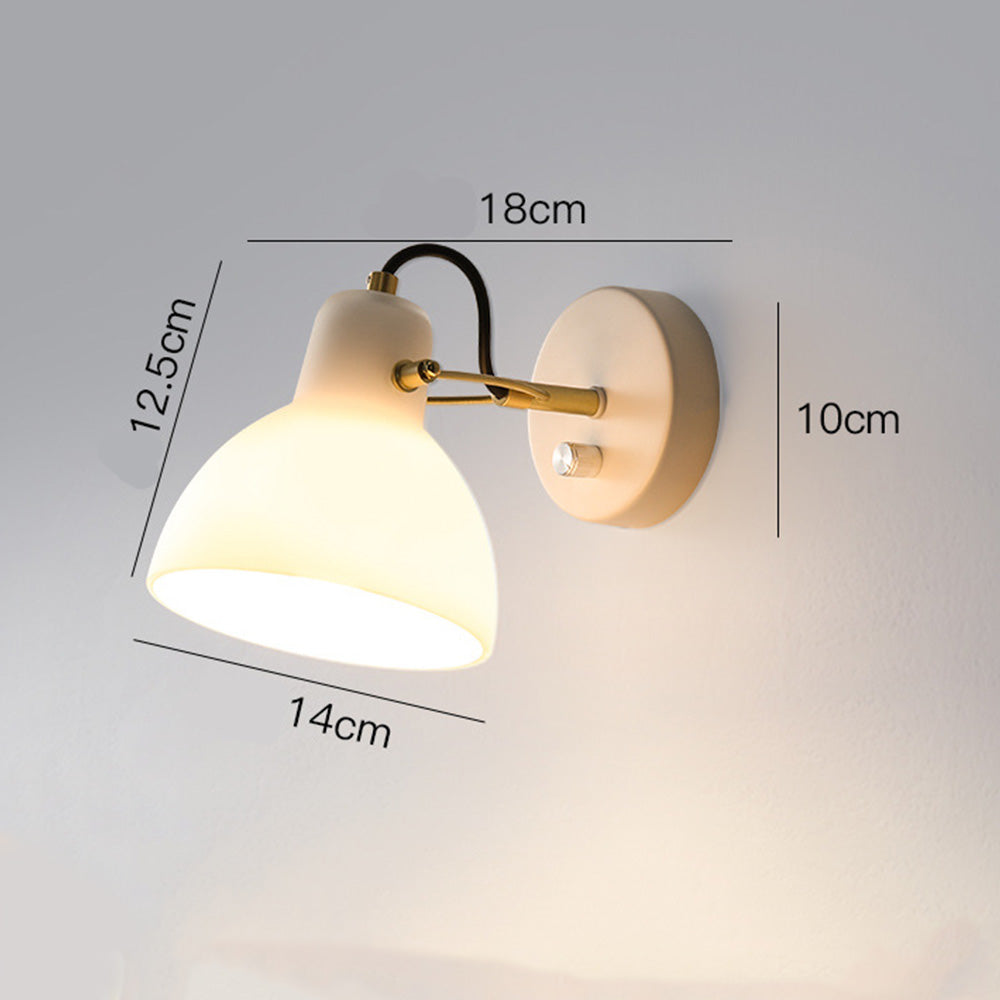 EssenceGlow - Minimalistisk hvid væglampe i glas