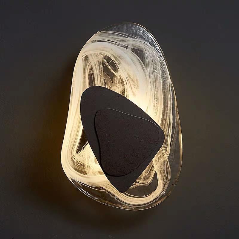 CrystalBeam – Kreativ Moderne LED Væglampe i Glas til Elegant og Unik Indretning