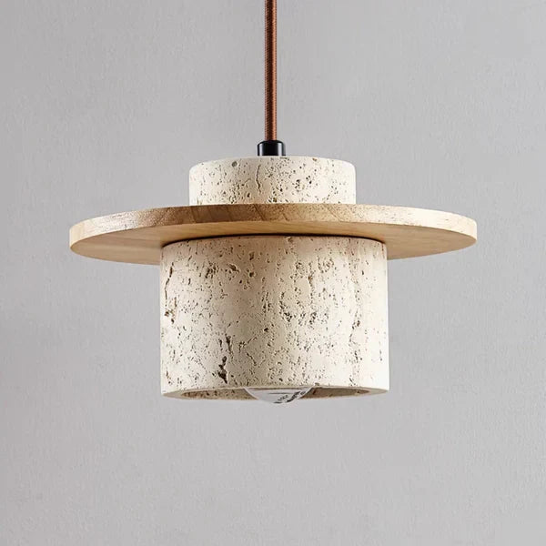 EarthLuxe Lysekrone – Luksuriøs Travertin Design Lysekrone