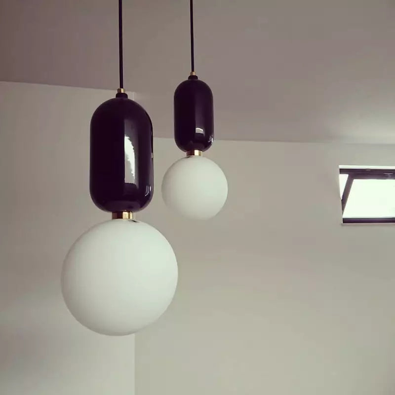 Kugler pendel lampe – Moderne rund hængelampe til stue, køkken og spisestue