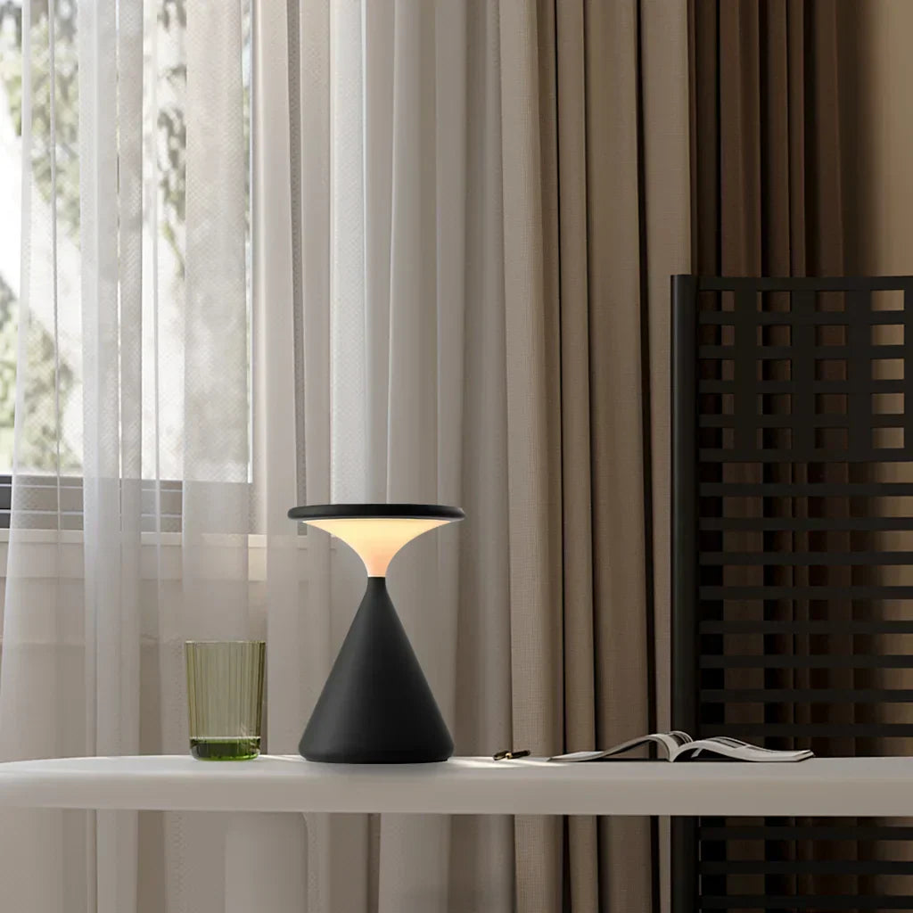 Aeron Timeglas ledningsfri bordlampe – Moderne stilfuld lampe til stue, soveværelse og kontor