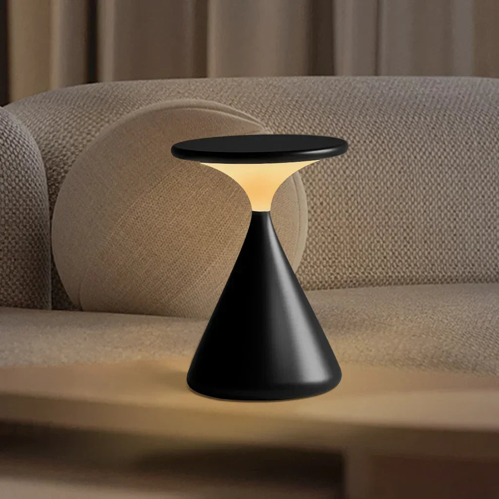 Aeron Timeglas ledningsfri bordlampe – Moderne stilfuld lampe til stue, soveværelse og kontor