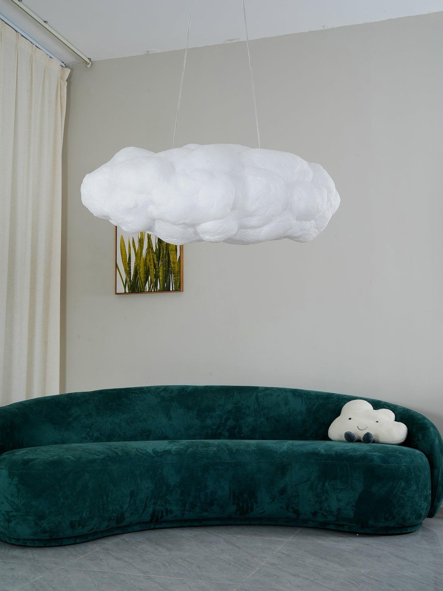 CloudyGlow – Moderne Pendellampe i Blødt Skyinspireret Design til Hygge og Stemning