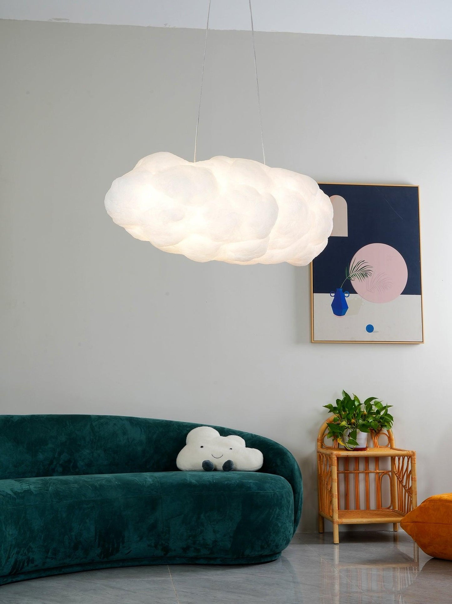 CloudyGlow – Moderne Pendellampe i Blødt Skyinspireret Design til Hygge og Stemning