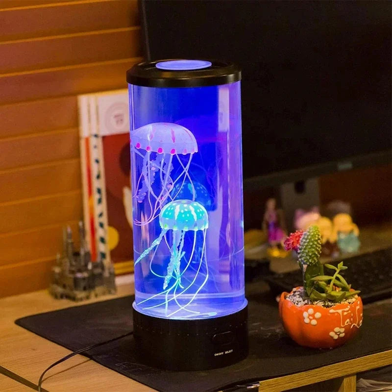 Jellyfish Lamp – Beroligende Farver og Ren Serenitet til Dit Hjem