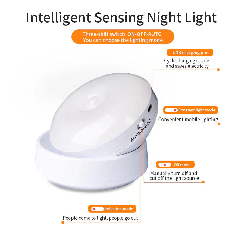 ElaraMotion - Elegant bevægelsessensor natlampe