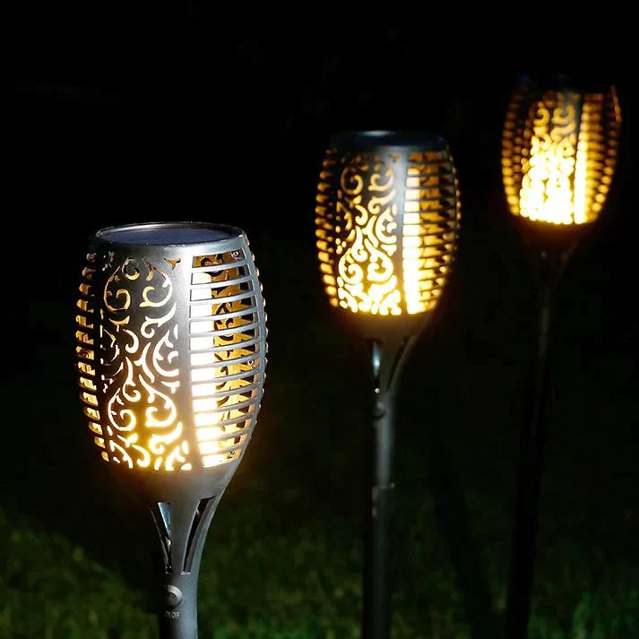 SolarTouch Duo – Udendørs Solcellelamper med Touch-aktivering (2-pak) til Have, Terrasse og Altan