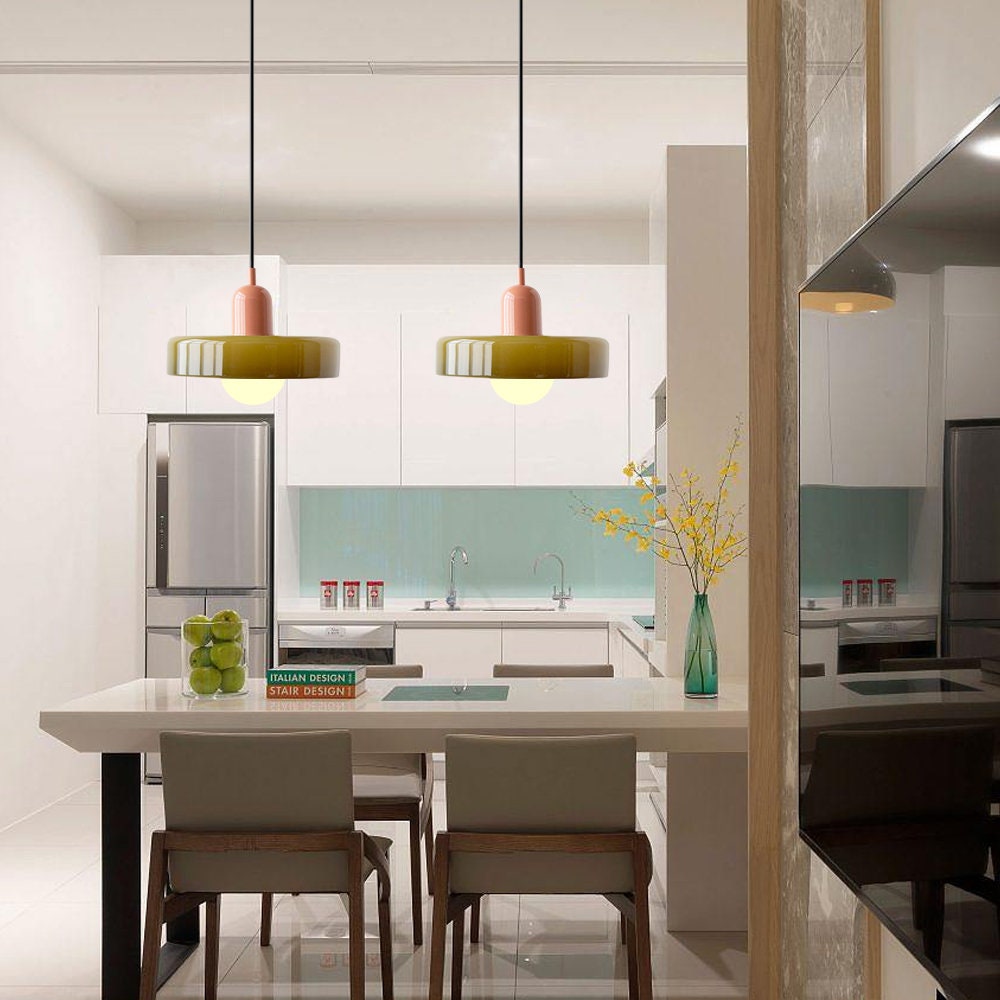 Bauhaus ColorGlass – Pendellampe i Farvet Glas med Ikonisk Bauhaus Design til Moderne Indretning
