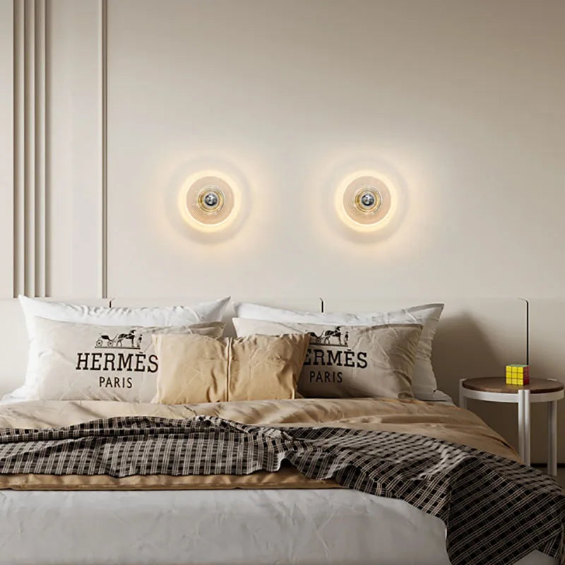 RetroGlass Glow – Vintage LED Væglampe i Glas til Klassisk og Stemningsfuld Indretning