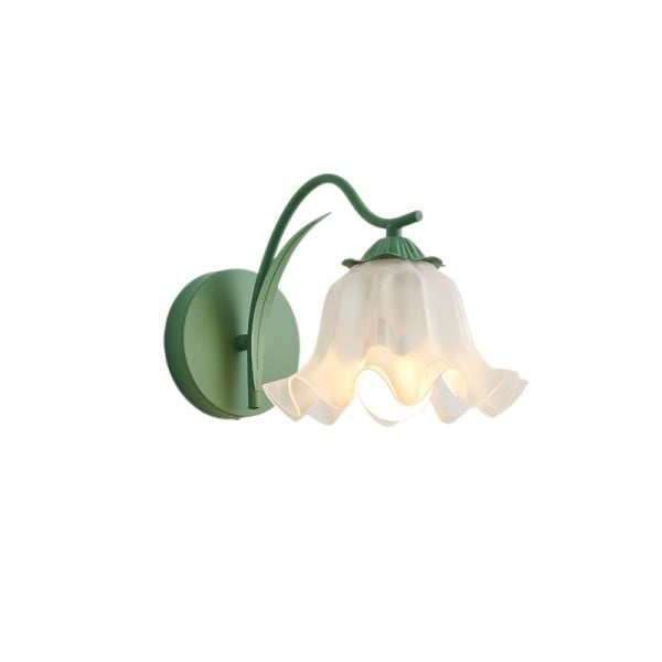 FleurRetro – Fransk Væglampe i Retrodesign med Haveblomstmotiv til Romantisk Indretning
