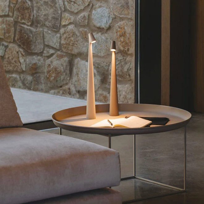 LuminaVista – Elegant Bærbar Bordlampe med Indbygget Batteri til Hygge og Fleksibel Belysning