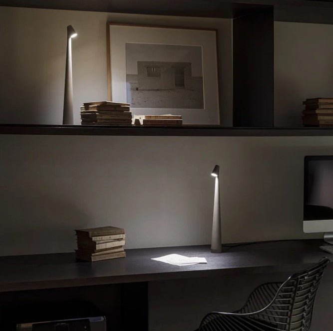 LuminaVista – Elegant Bærbar Bordlampe med Indbygget Batteri til Hygge og Fleksibel Belysning