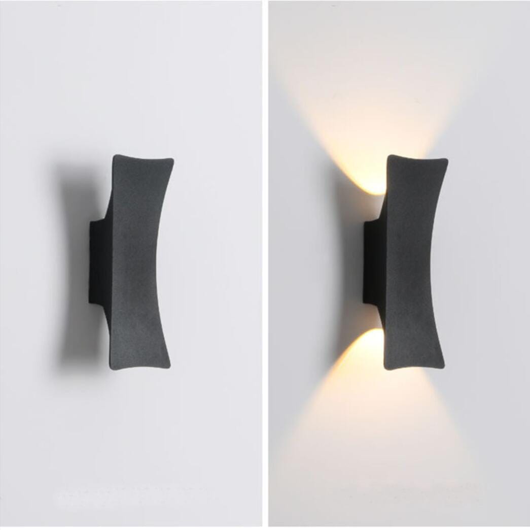 Sunset Glow – Elegant Udendørs Væglampe til Facade, Terrasse og Havebelysning
