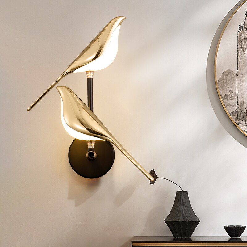 MrBird Glow – Moderne Væglampe med Elegant Fugledesign til Dekorativ Belysning Inde og Ude