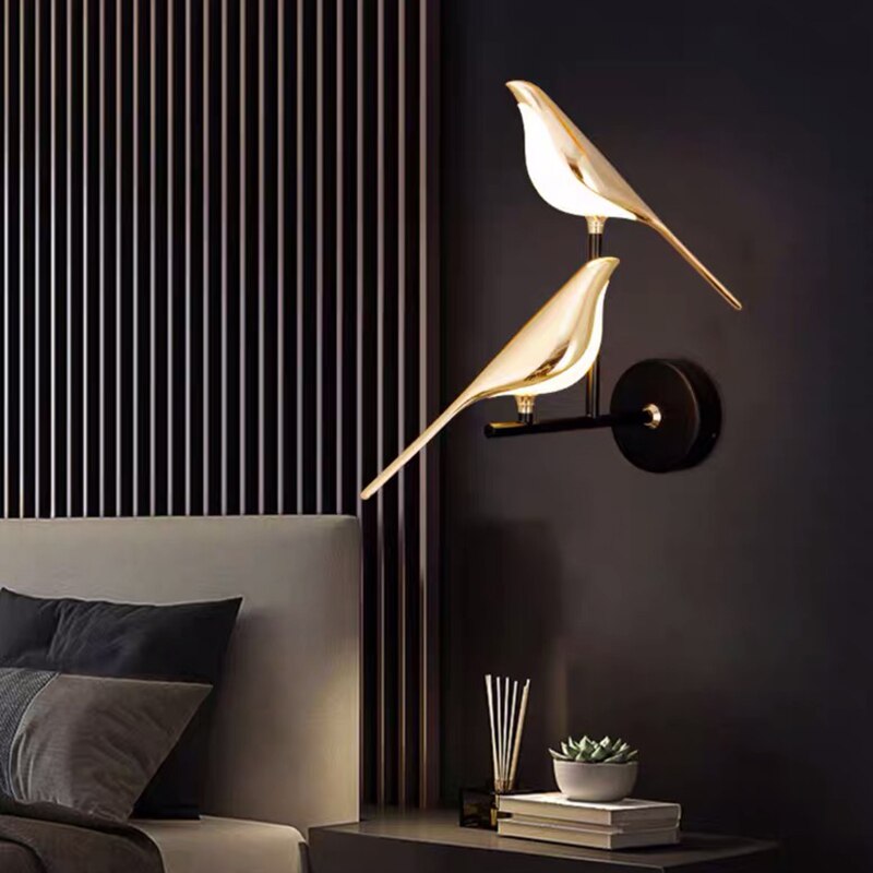 MrBird Glow – Moderne Væglampe med Elegant Fugledesign til Dekorativ Belysning Inde og Ude