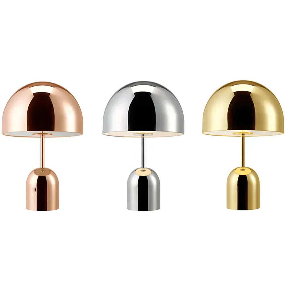 LumiDome Lamp – Design Bordlampe med Svampeform og Blødt LED-lys