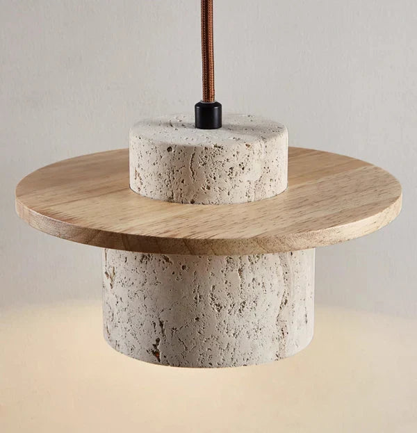 EarthLuxe Lysekrone – Luksuriøs Travertin Design Lysekrone