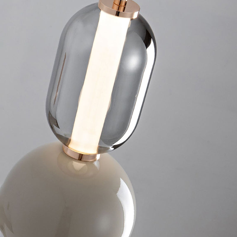 Nordisk kreativ pendel i jern og glas – Moderne stilfuld hængelampe til stue, køkken og spisestue