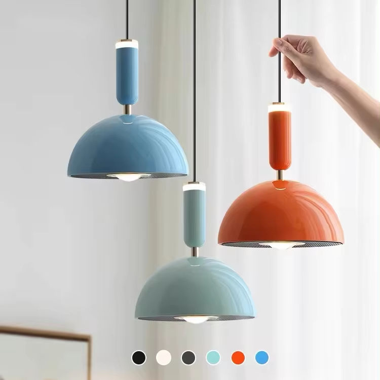 Nordisk macaron LED pendel – Moderne stilfuld hængelampe til stue, køkken og spisestue
