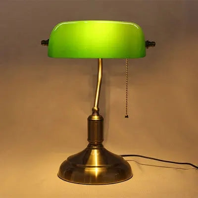 Bordlampe i glas i europæisk stil – Elegant moderne lampe til stue, soveværelse og kontor