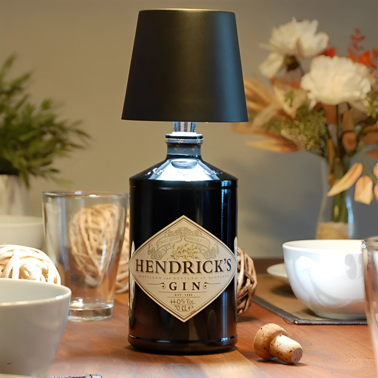 BottleLamp – Trådløs Genopladelig Flaskelampe til Hygge og Dekorativ Belysning