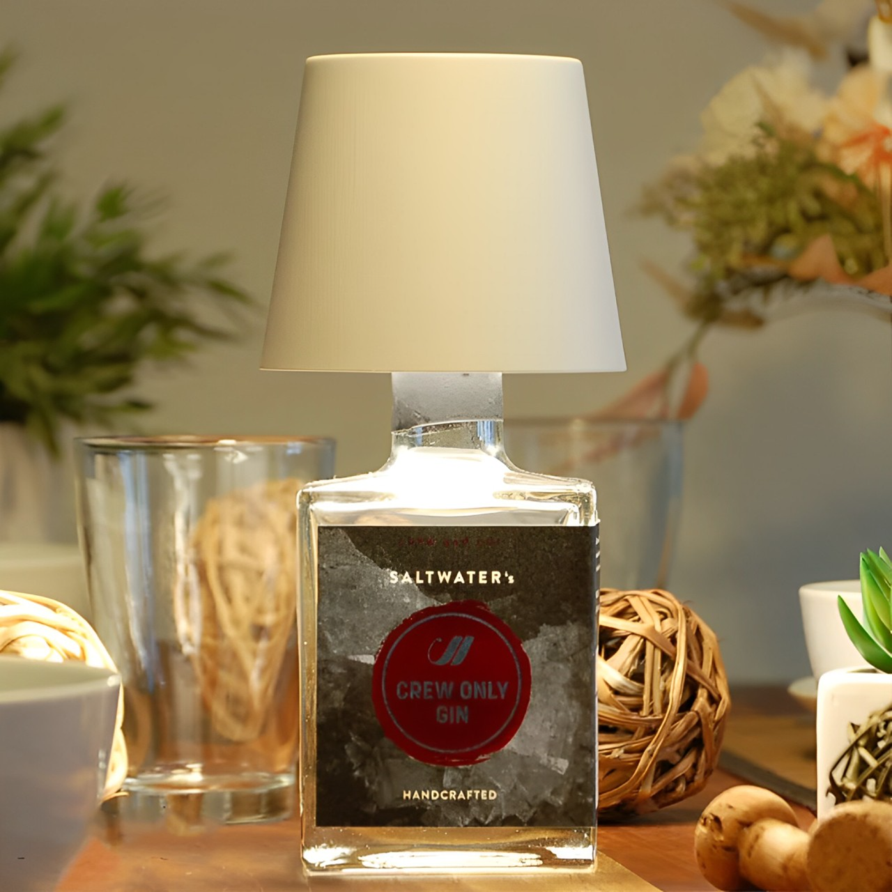BottleLamp – Trådløs Genopladelig Flaskelampe til Hygge og Dekorativ Belysning