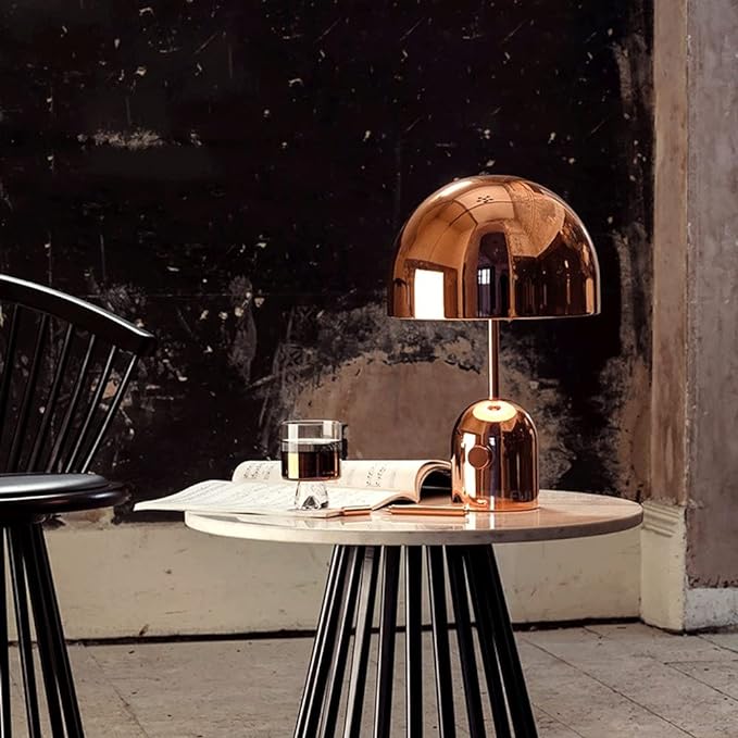LumiDome Lamp – Design Bordlampe med Svampeform og Blødt LED-lys