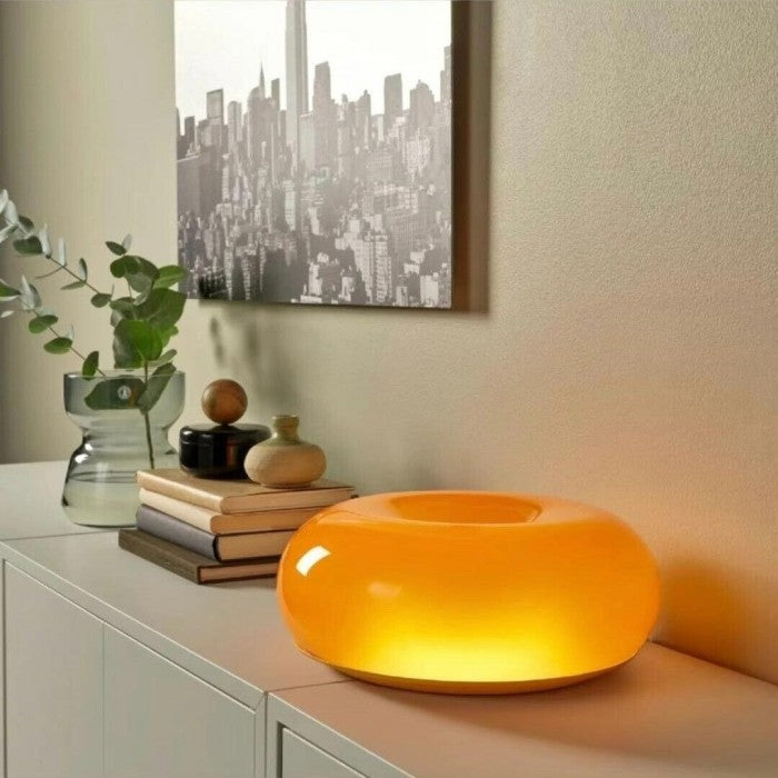 Bauhaus Donut Glow – Multifunktionel Væg- og Bordlampe i Ikonisk Bauhaus Design